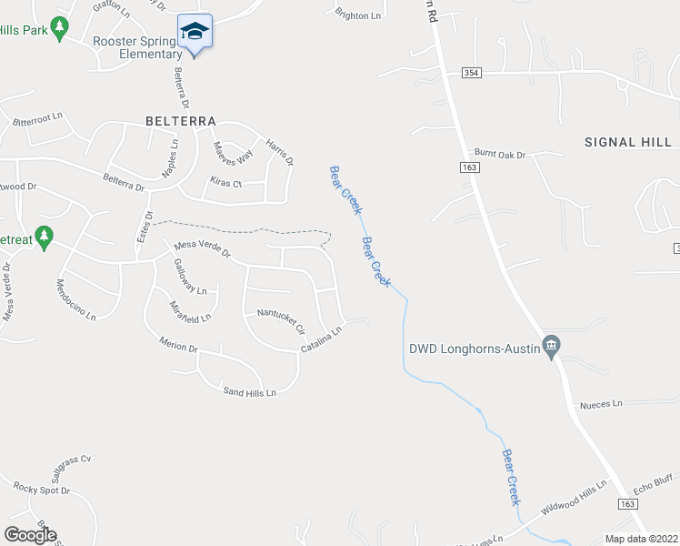 map of restaurants, bars, coffee shops, grocery stores, and more near 347 Catalina Lane in Austin