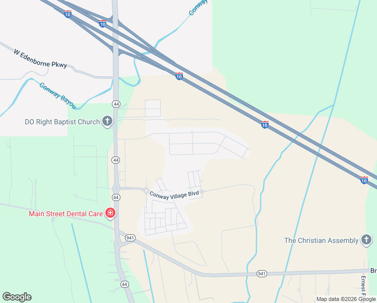 map of restaurants, bars, coffee shops, grocery stores, and more near 657 eaumont Drive in Gonzales