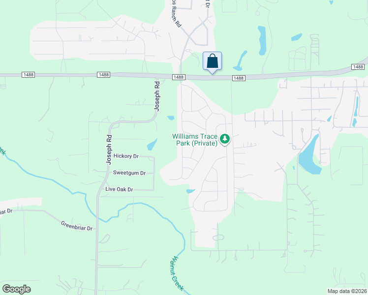 map of restaurants, bars, coffee shops, grocery stores, and more near 26255 Bosch Drive in Magnolia