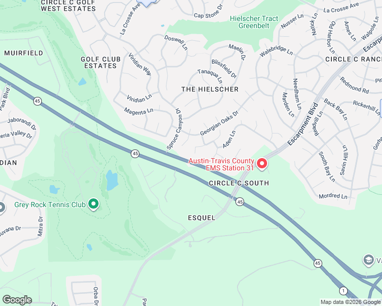 map of restaurants, bars, coffee shops, grocery stores, and more near 11532 Lafitte Lane in Austin