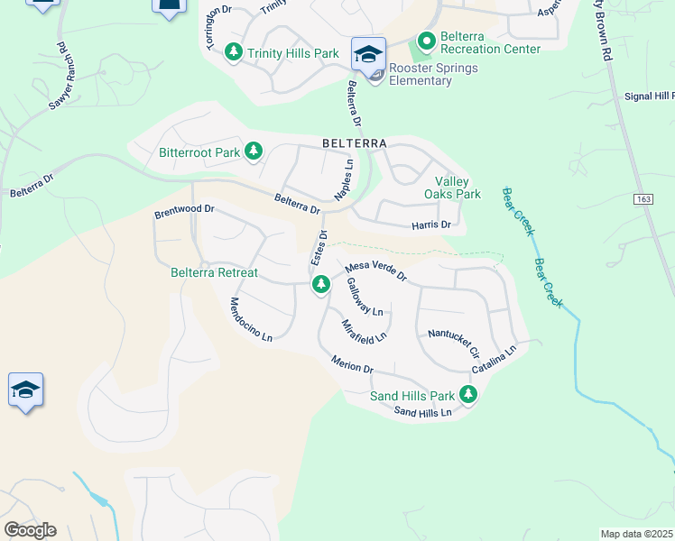 map of restaurants, bars, coffee shops, grocery stores, and more near 136 Galloway Lane in Austin