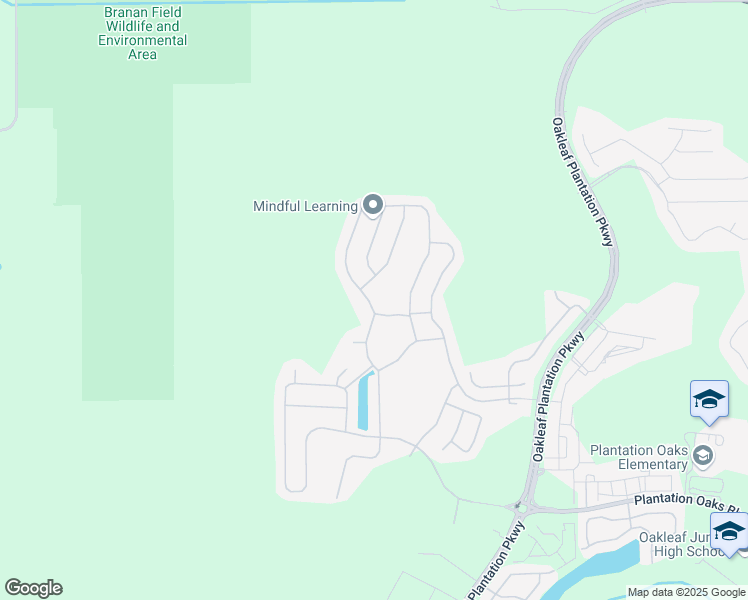 map of restaurants, bars, coffee shops, grocery stores, and more near 606 Glendale Lane in Orange Park