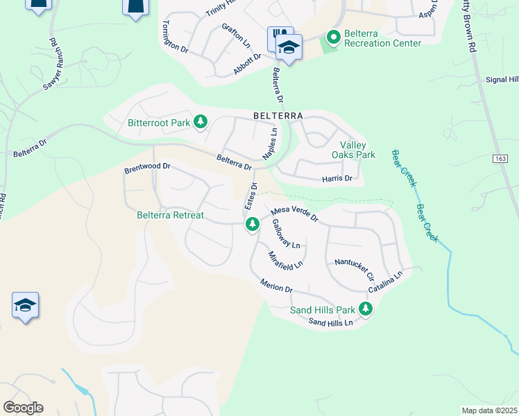 map of restaurants, bars, coffee shops, grocery stores, and more near 110 Galloway Lane in Austin
