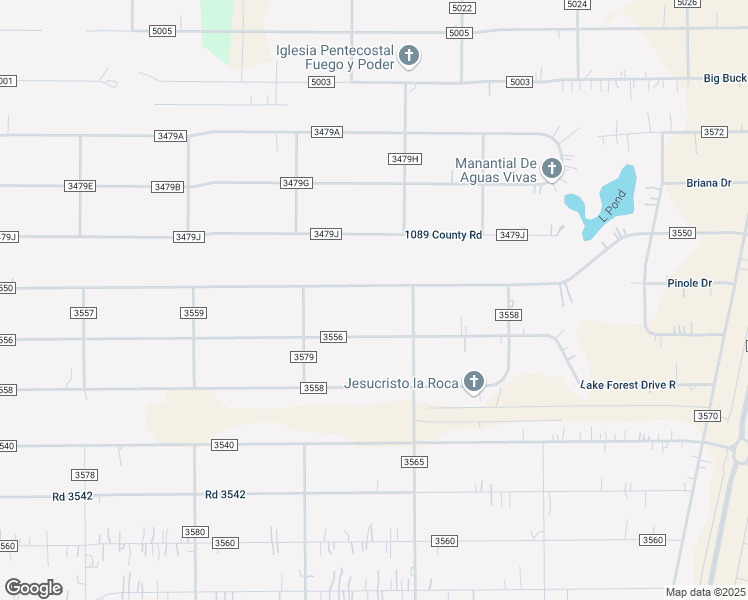 map of restaurants, bars, coffee shops, grocery stores, and more near 2160 Road 3550 in Cleveland