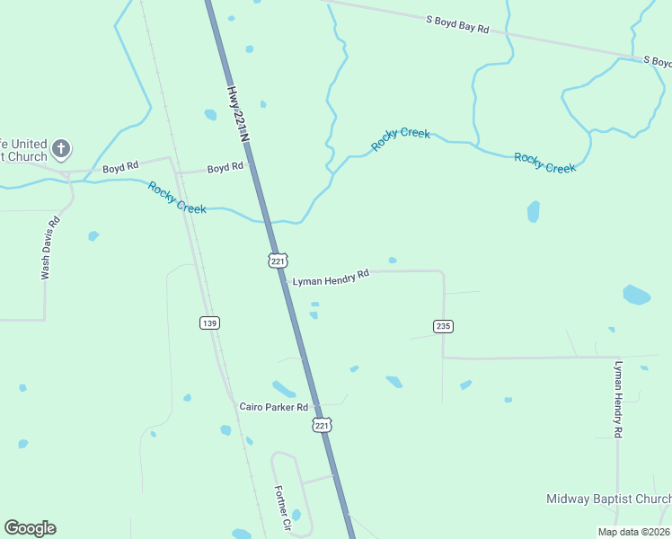 map of restaurants, bars, coffee shops, grocery stores, and more near 1739 Lyman Hendry Road in Perry