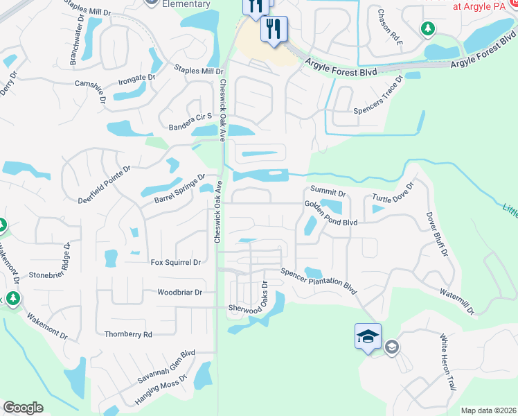 map of restaurants, bars, coffee shops, grocery stores, and more near 3211 Chantilly Court in Orange Park