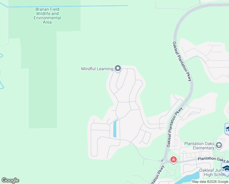 map of restaurants, bars, coffee shops, grocery stores, and more near 606 Glendale Lane in Orange Park