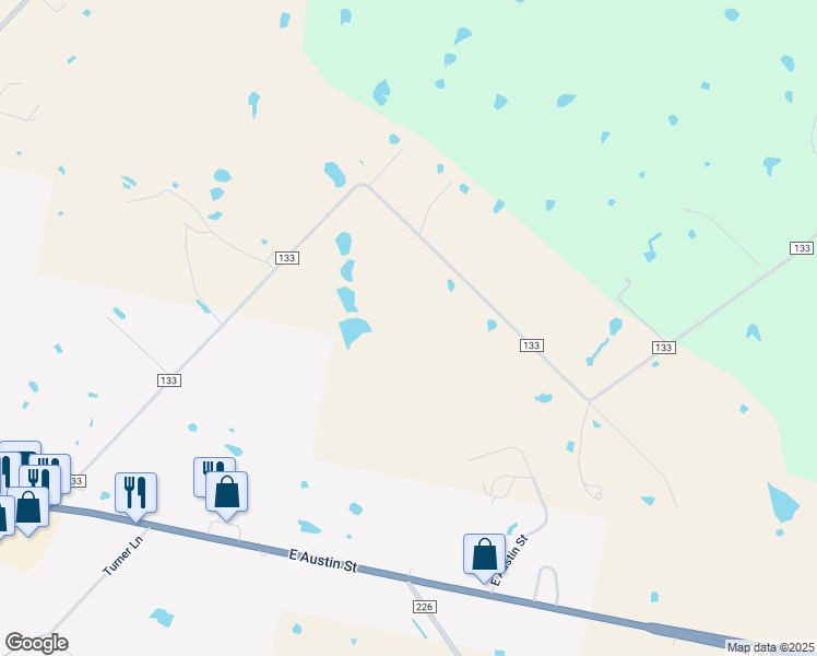 map of restaurants, bars, coffee shops, grocery stores, and more near in Giddings