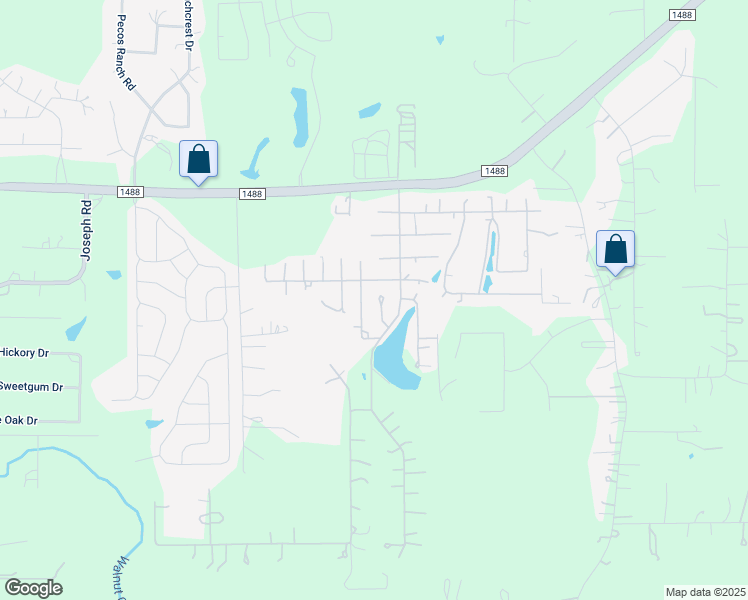 map of restaurants, bars, coffee shops, grocery stores, and more near 26603 Restful Hollow in Magnolia