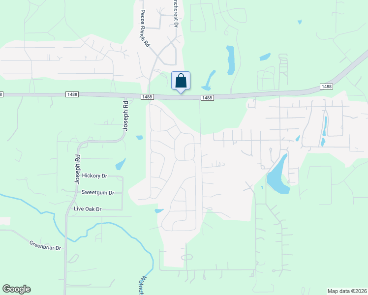 map of restaurants, bars, coffee shops, grocery stores, and more near 24126 Wilde Drive in Magnolia