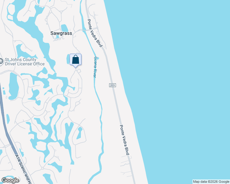 map of restaurants, bars, coffee shops, grocery stores, and more near 917 Ponte Vedra Boulevard in Ponte Vedra Beach