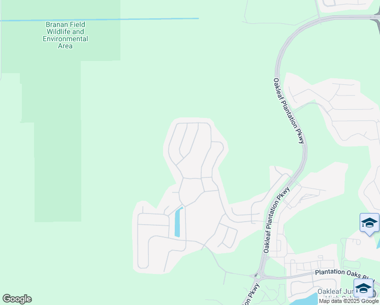 map of restaurants, bars, coffee shops, grocery stores, and more near 268 Gilmore Lane in Orange Park