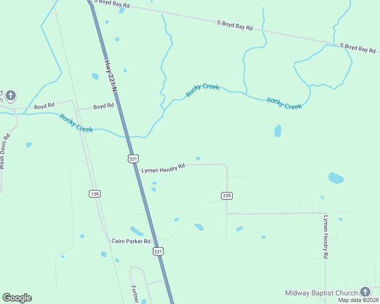 map of restaurants, bars, coffee shops, grocery stores, and more near 1650 Lyman Hendry Road in Perry