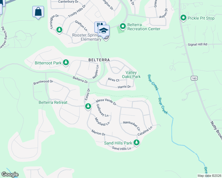 map of restaurants, bars, coffee shops, grocery stores, and more near 240 Harris Drive in Austin