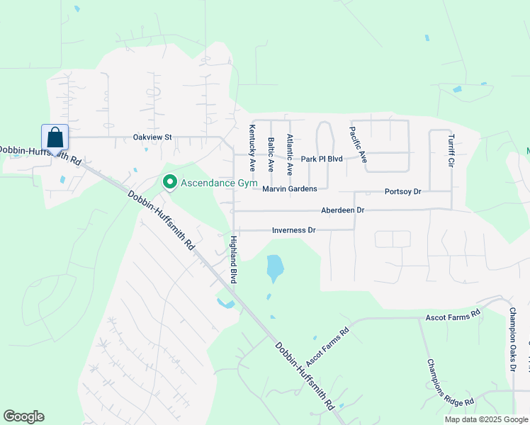map of restaurants, bars, coffee shops, grocery stores, and more near 29518 Aberdeen Drive in Magnolia