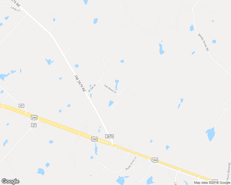 map of restaurants, bars, coffee shops, grocery stores, and more near 2706 Oak Bend Circle in Brenham