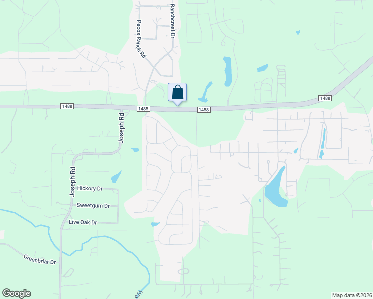 map of restaurants, bars, coffee shops, grocery stores, and more near 24126 Wilde Drive in Magnolia
