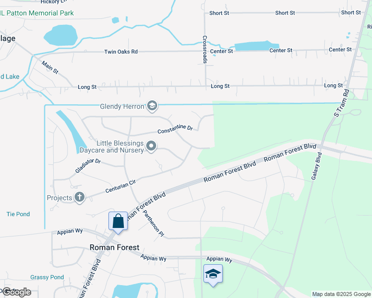 map of restaurants, bars, coffee shops, grocery stores, and more near 2722 Michaelangelo Street in New Caney