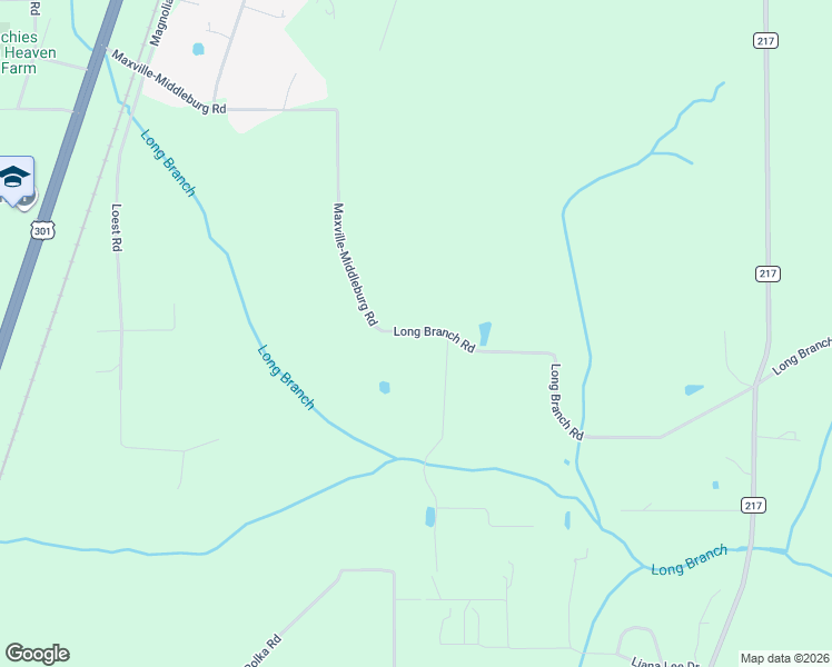 map of restaurants, bars, coffee shops, grocery stores, and more near 6033 Long Branch Road in Jacksonville