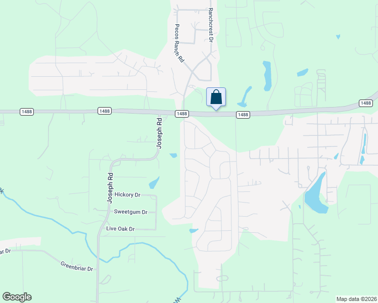 map of restaurants, bars, coffee shops, grocery stores, and more near 26136 Hals Drive in Magnolia