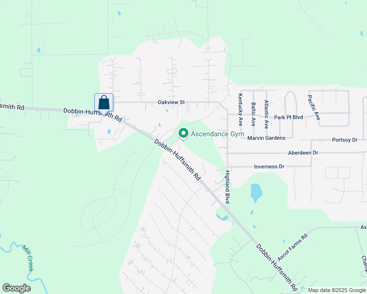 map of restaurants, bars, coffee shops, grocery stores, and more near 29910 Dobbin-Huffsmith Road in Magnolia