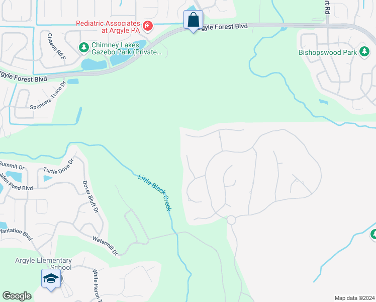 map of restaurants, bars, coffee shops, grocery stores, and more near 501 Berkshire Court in Orange Park