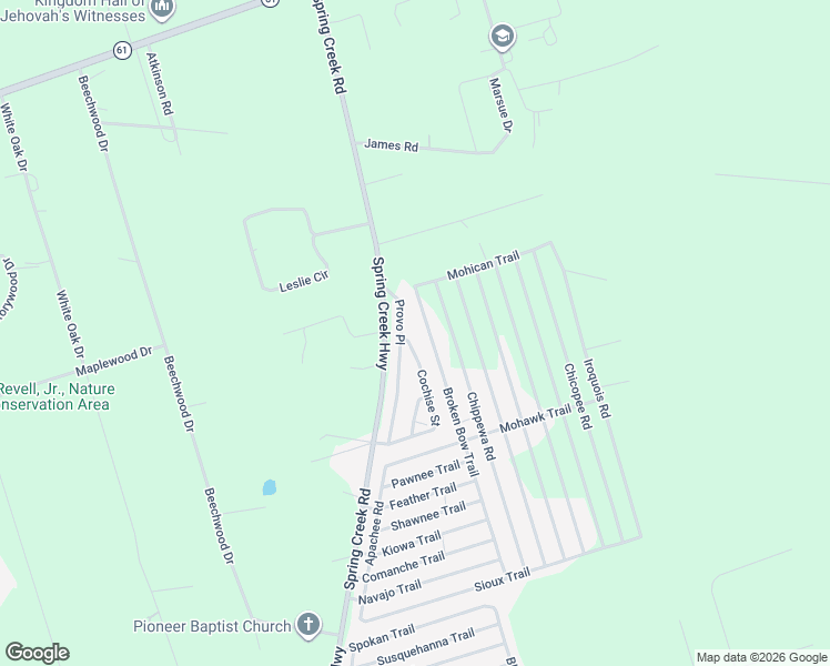 map of restaurants, bars, coffee shops, grocery stores, and more near 105 Provo Place in Crawfordville