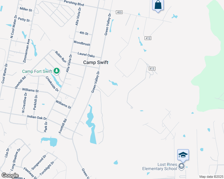 map of restaurants, bars, coffee shops, grocery stores, and more near 142 Ranchette Street in Bastrop