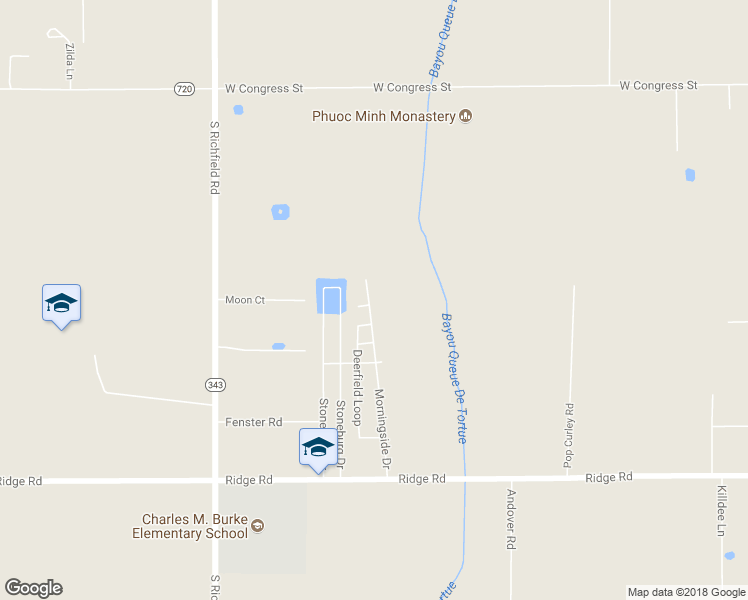 map of restaurants, bars, coffee shops, grocery stores, and more near 600 Morningside Drive in Duson