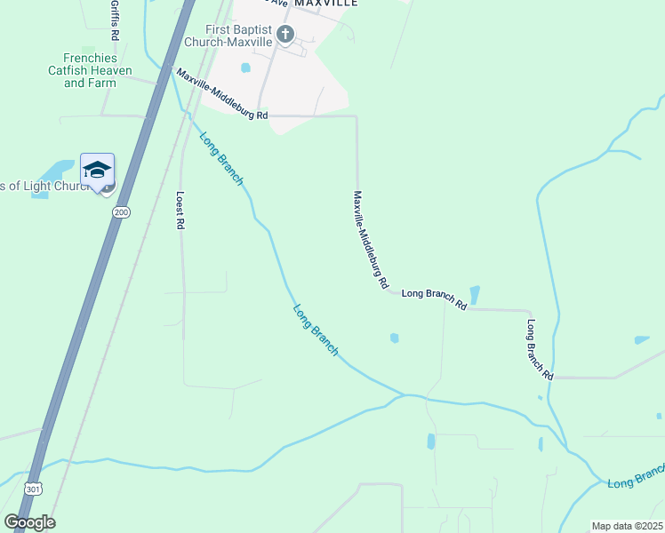map of restaurants, bars, coffee shops, grocery stores, and more near 9140 Maxville-Middleburg Road in Jacksonville