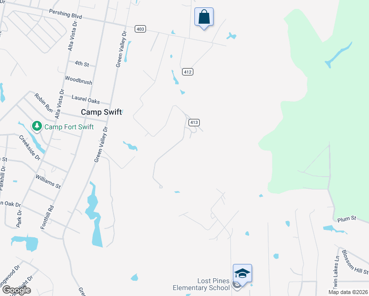 map of restaurants, bars, coffee shops, grocery stores, and more near 319 Matthew Cove in Bastrop