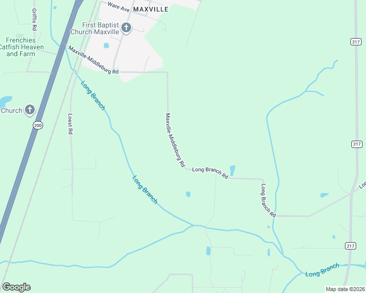 map of restaurants, bars, coffee shops, grocery stores, and more near 9121 Maxville-Middleburg Road in Jacksonville