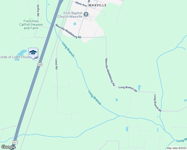 map of restaurants, bars, coffee shops, grocery stores, and more near 9140 Maxville-Middleburg Road in Jacksonville