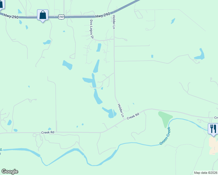 map of restaurants, bars, coffee shops, grocery stores, and more near 520 Holder Lane in Dripping Springs