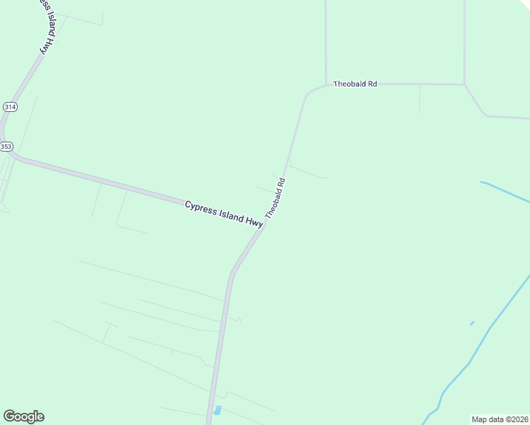 map of restaurants, bars, coffee shops, grocery stores, and more near 1204 Theobald Road in Saint Martinville