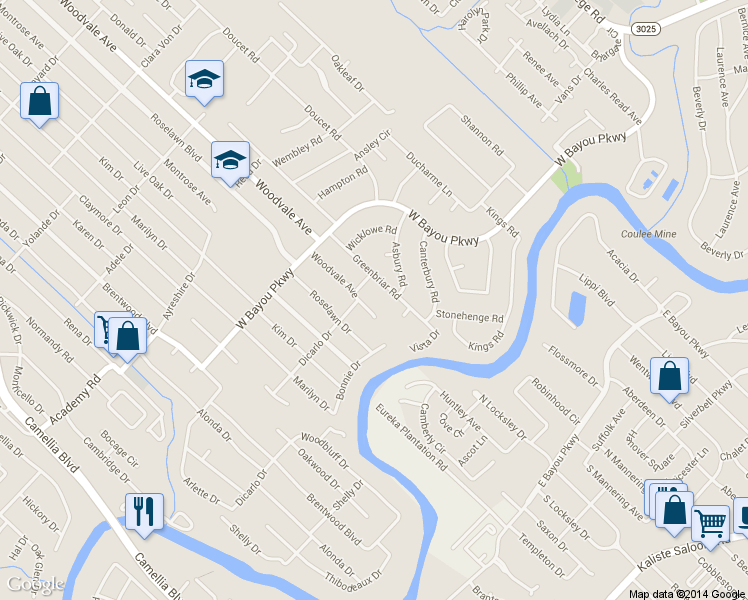 map of restaurants, bars, coffee shops, grocery stores, and more near 805 Woodvale Ave in Lafayette