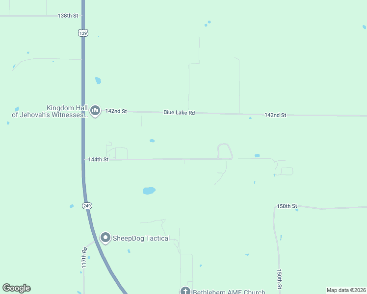 map of restaurants, bars, coffee shops, grocery stores, and more near 11193 144th Street in McAlpin