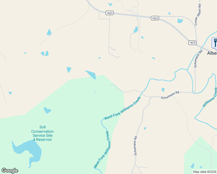 map of restaurants, bars, coffee shops, grocery stores, and more near 800 Schumann Road in Stonewall