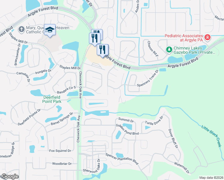 map of restaurants, bars, coffee shops, grocery stores, and more near 8452 Colfax Court in Jacksonville