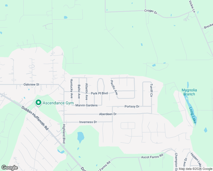 map of restaurants, bars, coffee shops, grocery stores, and more near 30018 East Boardwalk Drive in Magnolia
