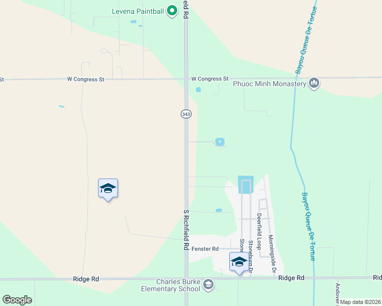 map of restaurants, bars, coffee shops, grocery stores, and more near 2171 South Richfield Road in Duson