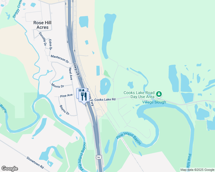 map of restaurants, bars, coffee shops, grocery stores, and more near 11864 Leatherwood Road in Lumberton