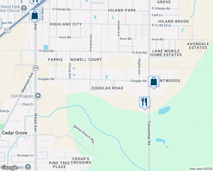 map of restaurants, bars, coffee shops, grocery stores, and more near 2314 Kings Avenue in Panama City