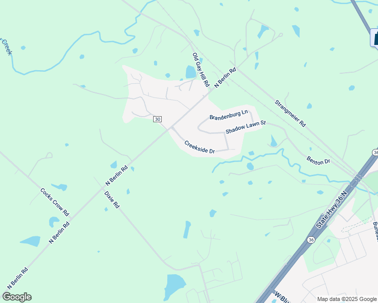 map of restaurants, bars, coffee shops, grocery stores, and more near 3011 Creekside Drive in Brenham