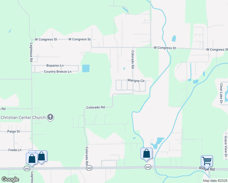 map of restaurants, bars, coffee shops, grocery stores, and more near 311 West Marigny Circle in Duson