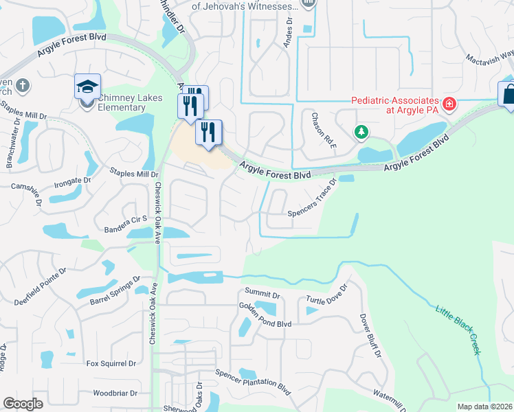 map of restaurants, bars, coffee shops, grocery stores, and more near 8475 Allwine Court in Jacksonville
