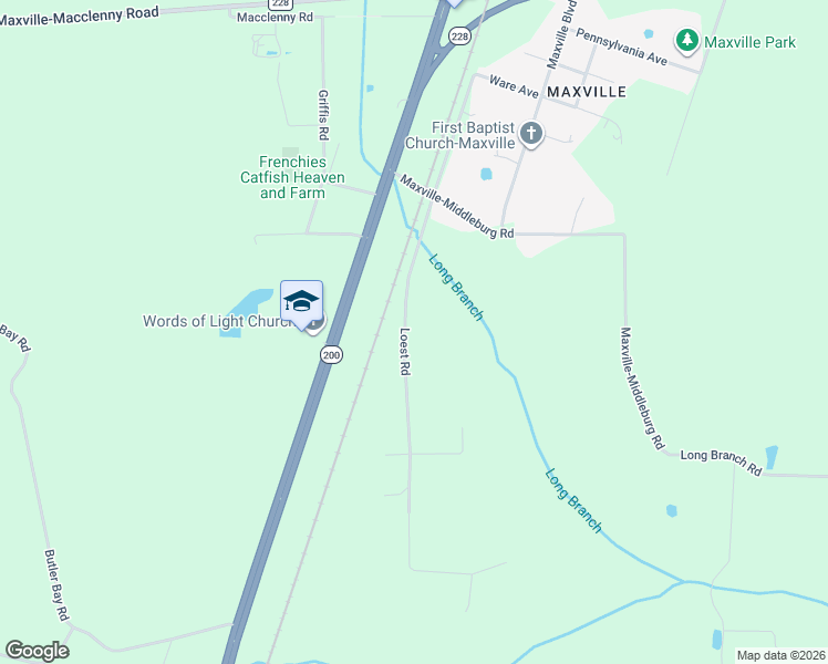 map of restaurants, bars, coffee shops, grocery stores, and more near 8954 Loest Road in Jacksonville