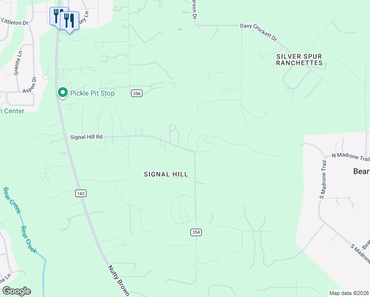 map of restaurants, bars, coffee shops, grocery stores, and more near 10711 Signal Hill Road in Austin