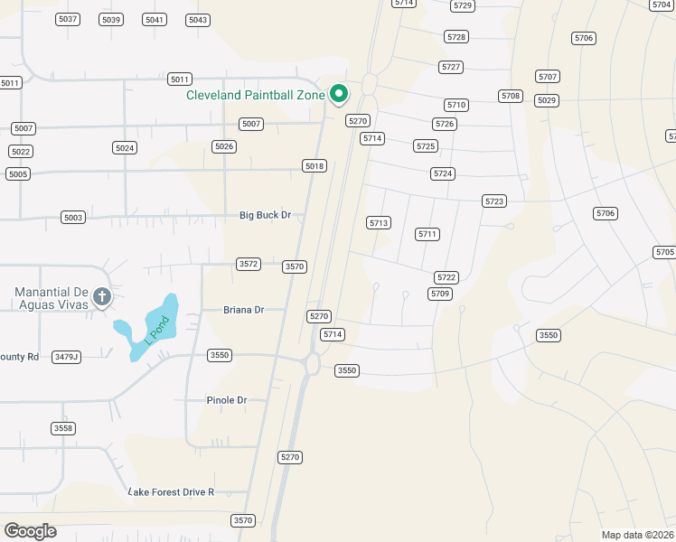 map of restaurants, bars, coffee shops, grocery stores, and more near 1354 Road 3570 in Cleveland
