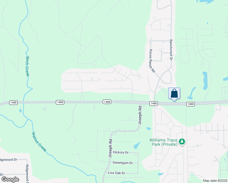 map of restaurants, bars, coffee shops, grocery stores, and more near 23572 Farm to Market Road 1488 in Magnolia
